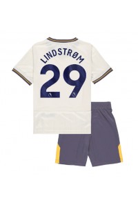 Everton Jesper Lindstrom #29 Jalkapallovaatteet Lasten Kolmas peliasu 2024-25 Lyhythihainen (+ Lyhyet housut)